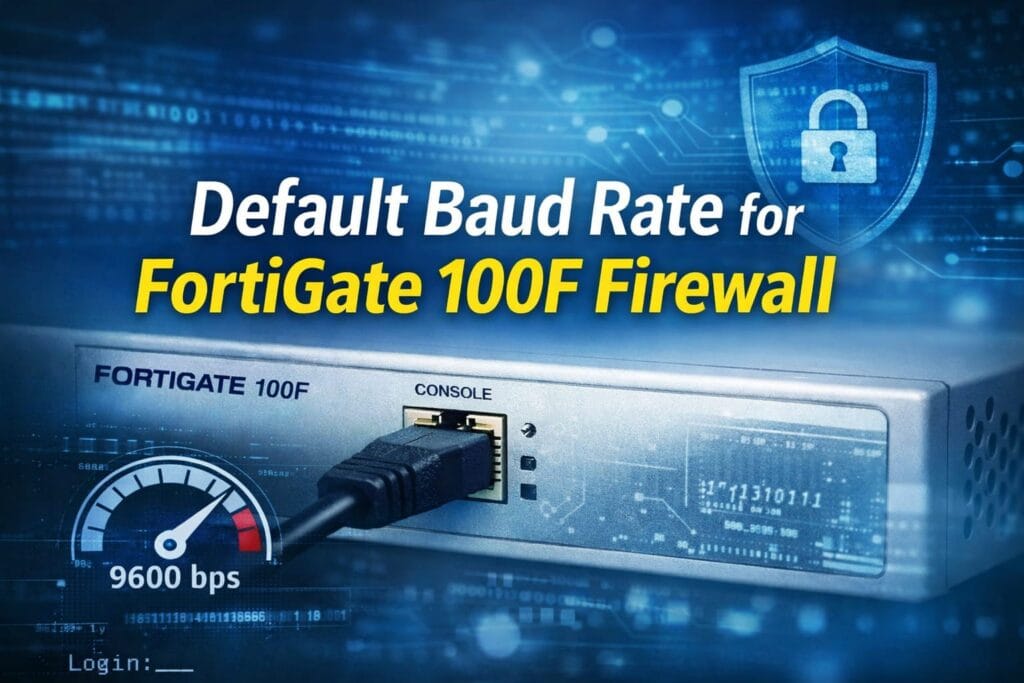 Default Baud Rate for FortiGate 100F Firewall – Complete & Simple Guide