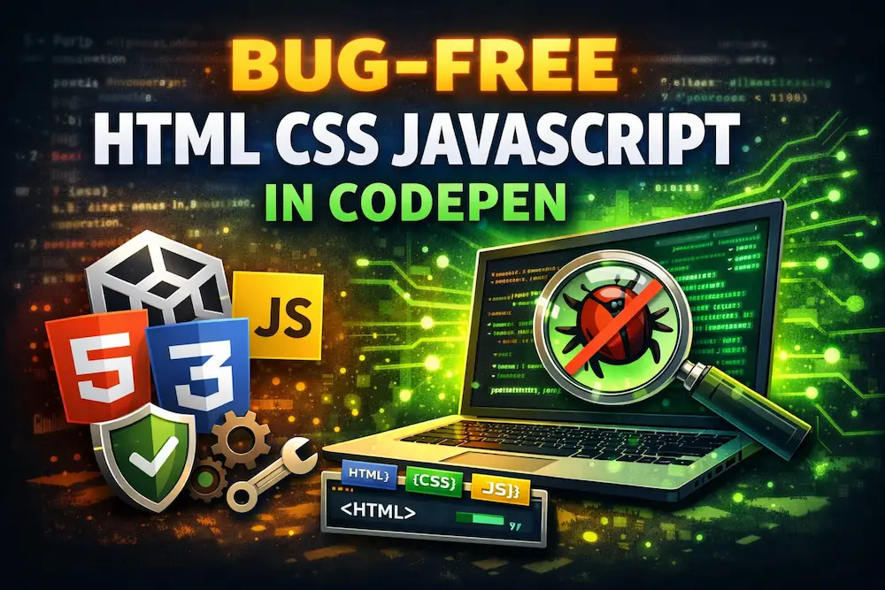 How to Write Bug-Free HTML, CSS & JavaScript in CodePen