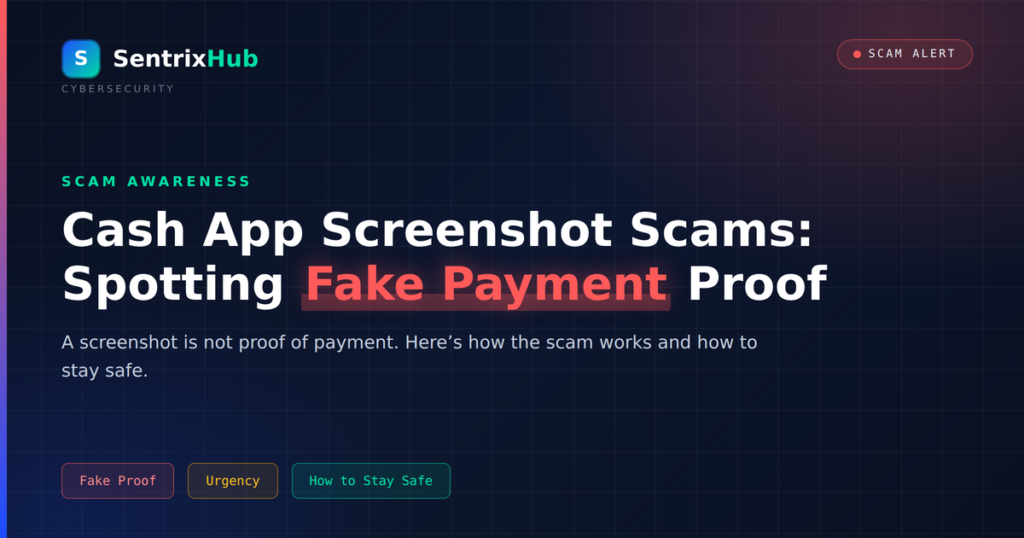 Cash App screenshot scam