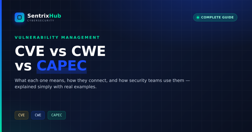 CVE vs CWE vs CAPEC